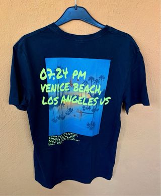 Camiseta Pull&Bear Negra DIVIDED