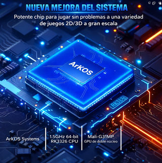 Consola Retro R36S Blanca 64GB ArkOS 3000mAh