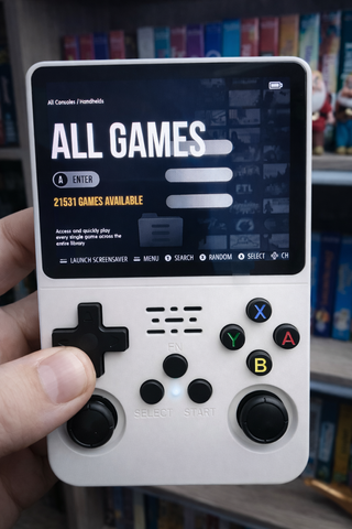 Consola Retro R36S Blanca 64GB ArkOS 3000mAh