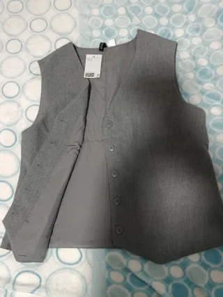 Chaleco H&M Gris Talla M