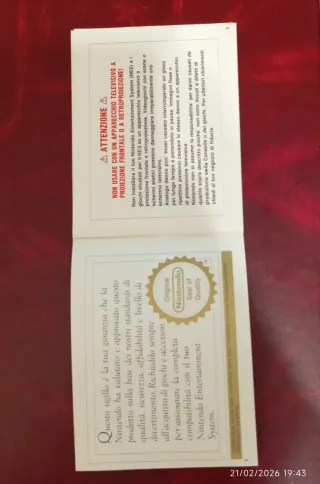 Mario & Yoshi Nintendo NES Versione Italiana