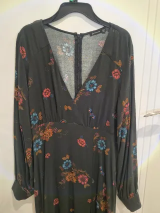 Vestido largo estampado floral