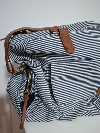 Bolso de viaje marinero rayas