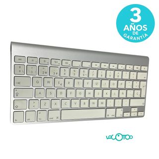 Teclado Apple A1314 Plata y Blanco