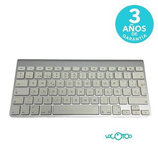 Teclado Apple A1314 Plata y Blanco