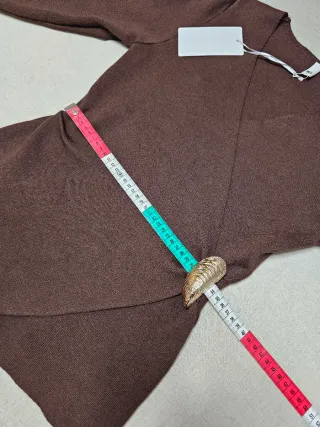 Jersey cruzado marrón