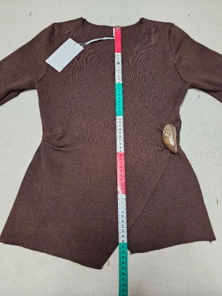 Jersey cruzado marrón