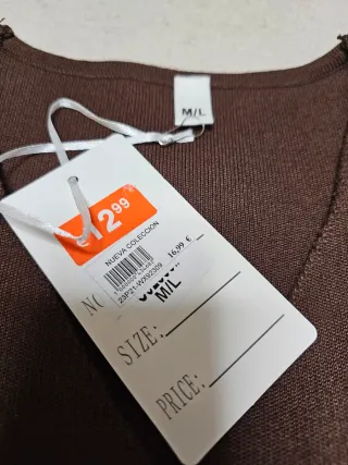 Jersey cruzado marrón