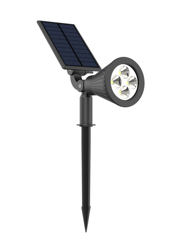 NUEVO PACK 2XLuz Solar LED Esterno Nero