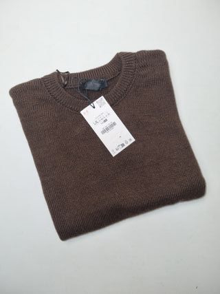 Jersey Zara Manga Ancha Marrón Talla L-XL Nuevo