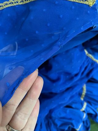 Traje de Flamenca Azul Talla 38/40