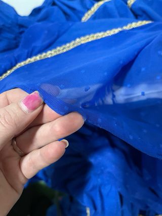 Traje de Flamenca Azul Talla 38/40