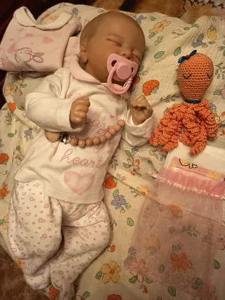 Muñeca Reborn Bebé Durmiendo