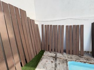 Láminas suelo exterior composite marrón