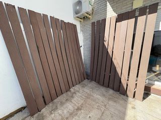 Láminas suelo exterior composite marrón