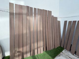 Láminas suelo exterior composite marrón