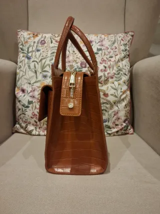 Bolso Piel Gloria Ortiz Camel con bandolera