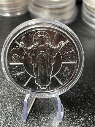 Moneda Plata 999 Jesus Creator 2004 Samoa BU