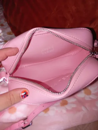 ( NUEVO ) Bolso bandolera rosa chicle