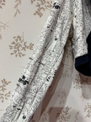 Chaqueta torera reversible azul y blanco