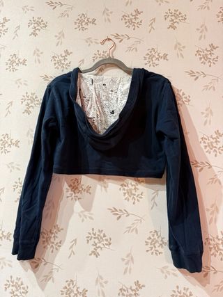 Chaqueta torera reversible azul y blanco