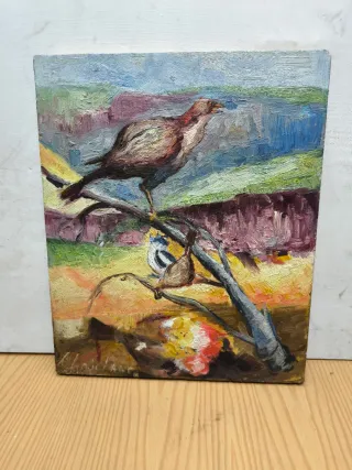 Pintura Naturaleza Aves