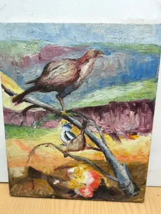 Pintura Naturaleza Aves