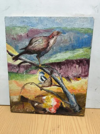 Pintura Naturaleza Aves