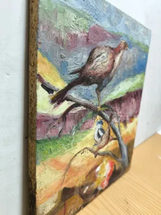 Pintura Naturaleza Aves