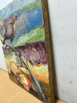 Pintura Naturaleza Aves