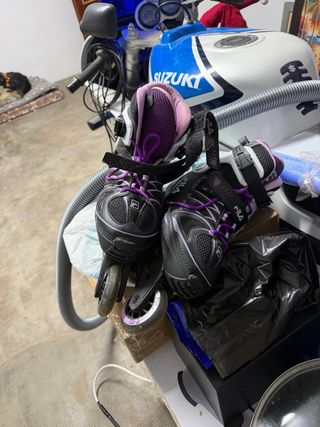 Patines en línea Fila morado y negro