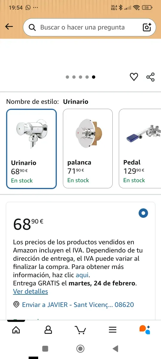 Grifo Cierre Automático Presto