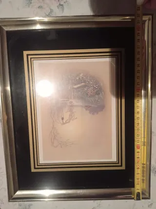 Cornici per foto in metallo dorato e nero