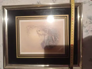 Cornici per foto in metallo dorato e nero