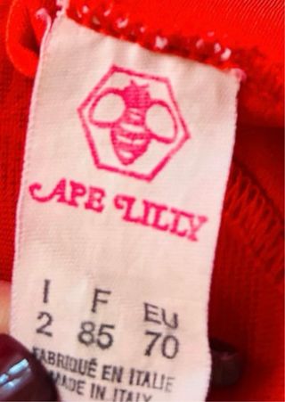 Body “Vintage” Rosso Pizzo Y2K