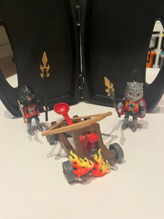 Playmobil Catapulta y Caballeros
