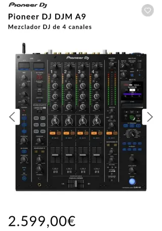 Pioneer DJM-A9 Mezclador DJ 4 Canales