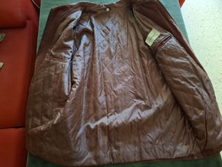 Chaquetón Piel Vuelta Hombre Marrón