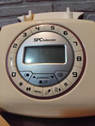 Teléfono SPC telecom beige retro