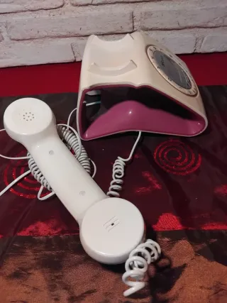 Teléfono SPC telecom beige retro