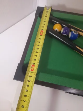 Mini biliardo con stecche e palle