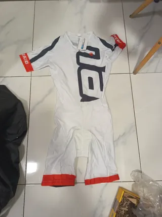 Maillot Ciclismo Talla L Blanco