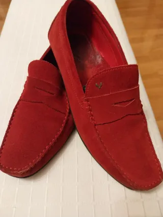Mocasines de ante para caballero