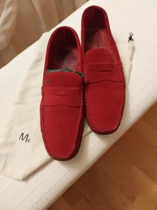 Mocasines de ante para caballero