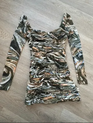 Vestido Zara estampado multicolor