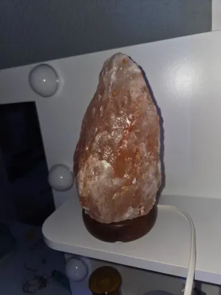 Lámpara de sal del Himalaya piedra natural