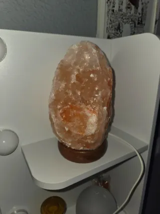 Lámpara de sal del Himalaya piedra natural