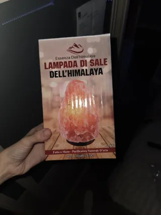 Lámpara de sal del Himalaya piedra natural