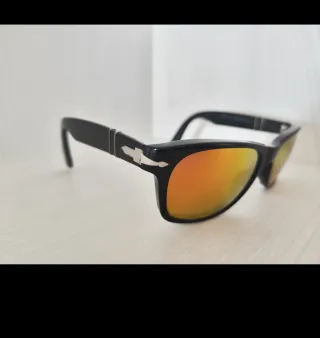 Occhiali da sole Persol 2953 neri lenti arancio