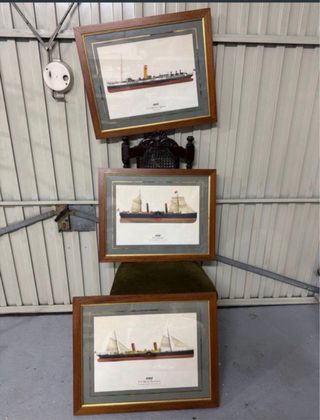 Quadri antichi di navi a vapore